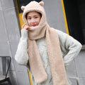 Winter faux fur hood scarf hat and gloves set for kids and adults in Pakistan
