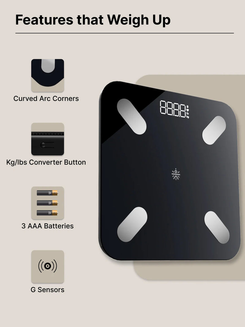 Bluetooth Smart Digital Electronic Weighing Scale - 180kg