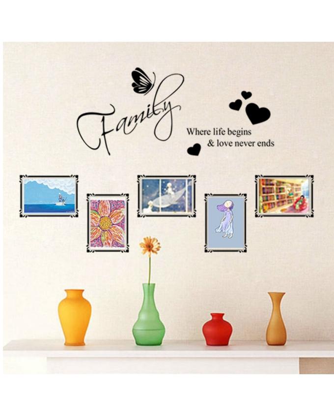 Family Quotes Wall Sticker - Techmanistan in Pakistan