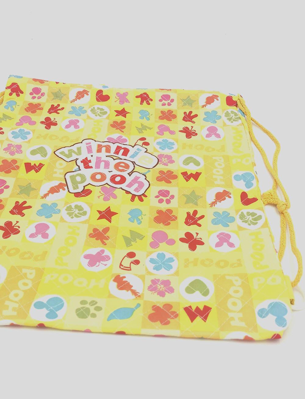 Pooh Drawstring and Handle Bag.