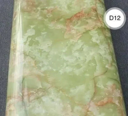 Self Adhesive Marble Design Furniture Stickers PVC Wallpaper Cabinets Gloss Film Techmanistan