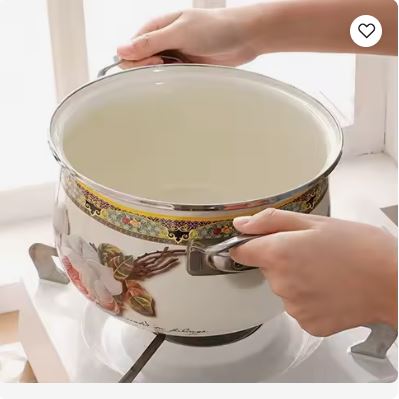 6pcs High Quality American Style Ceramic Enamel Pot With Lids Techmanistan