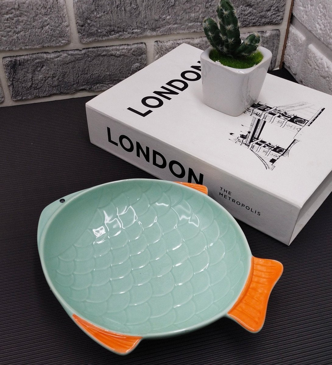 Fish Shape Ceramic Dinner Bowl - Techmanistan in Pakistan