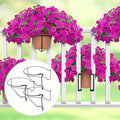 Floating Garden Railing Planter Shelf Balcony Planters Hanging for Pots Over the Rail Flower Pot Holder Hanger Clip - Techmanistan