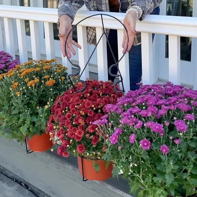 Floating Garden Railing Planter Shelf Balcony Planters Hanging for Pots Over the Rail Flower Pot Holder Hanger Clip - Techmanistan