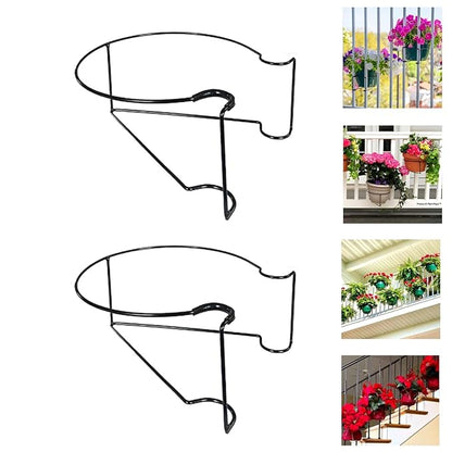 Floating Garden Railing Planter Shelf Balcony Planters Hanging for Pots Over the Rail Flower Pot Holder Hanger Clip - Techmanistan