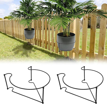Floating Garden Railing Planter Shelf Balcony Planters Hanging for Pots Over the Rail Flower Pot Holder Hanger Clip - Techmanistan