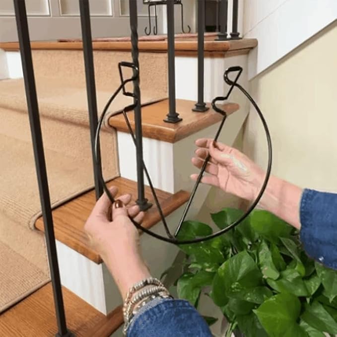 Floating Garden Railing Planter Shelf Balcony Planters Hanging for Pots Over the Rail Flower Pot Holder Hanger Clip - Techmanistan