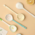 Flower Ceramic Soup Spoon - Techmanistan in Pakistan