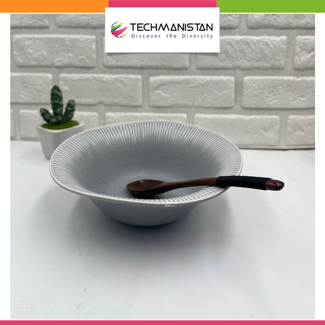 Flower Pattern Ceramic Bowl - Techmanistan in Pakistan