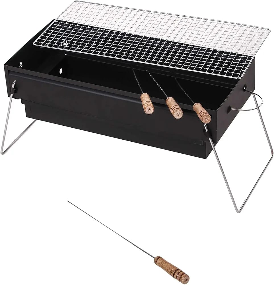 Foldable Barbeque BBQ Grill Stand - Techmanistan in Pakistan
