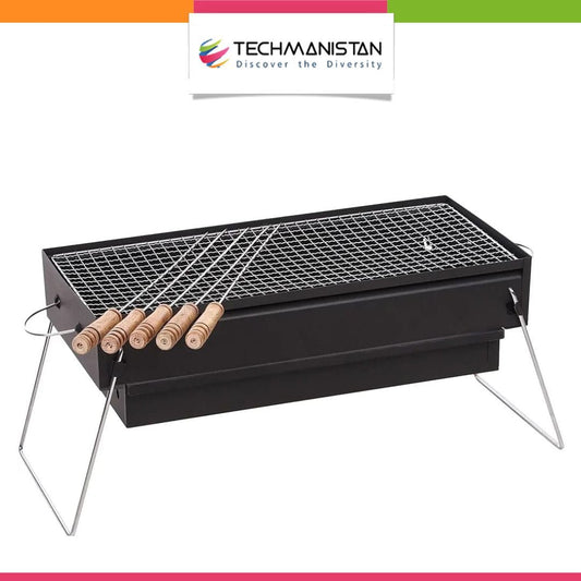 Foldable Barbeque BBQ Grill Stand - Techmanistan in Pakistan