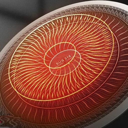 Foldable Handle Laser Coated Honeycomb Tawa - Techmanistan in Pakistan