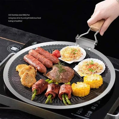 Foldable Handle Laser Coated Honeycomb Tawa - Techmanistan in Pakistan