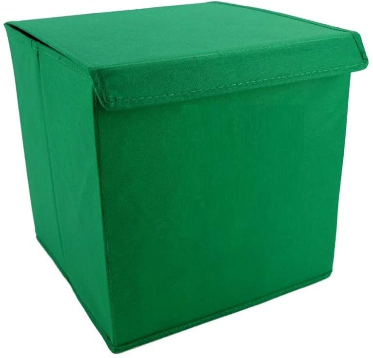 Foldable Multifunctional Storage Cube Organizer with Lid And Handles, Clothes Storage Basket, Foldable Storage Bin Organizer For Toys and Clothes - Techmanistan in Pakistan