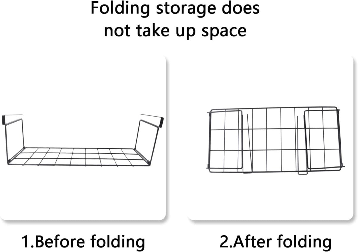 Foldable Under Shelf Storage Basket - Techmanistan in Pakistan