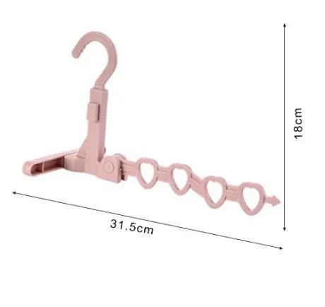 Folding Clothes Drying Hanger with 4 Rotating Hooks - Techmanistan in Pakistan