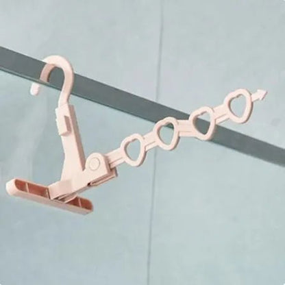 Folding Clothes Drying Hanger with 4 Rotating Hooks - Techmanistan in Pakistan