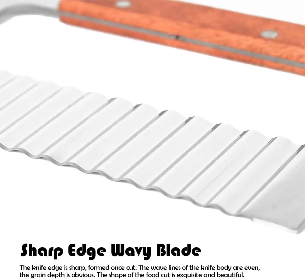 French Fries Cutter Stainless Steel Crinkle Cutter - Techmanistan in Pakistan