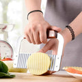 French Fries Cutter Stainless Steel Crinkle Cutter - Techmanistan in Pakistan