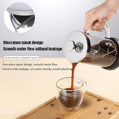 French Press Glass Coffee Maker - 1 Liter - Techmanistan in Pakistan