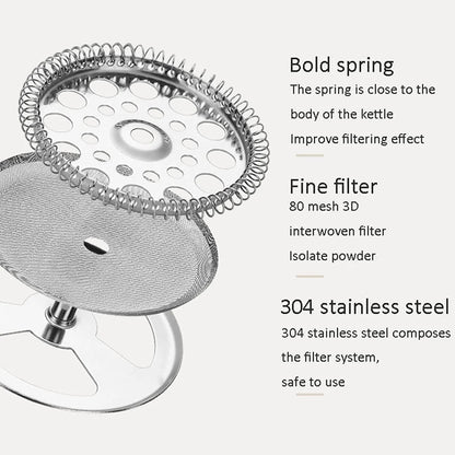 French Press Glass Coffee Maker - 1 Liter - Techmanistan in Pakistan