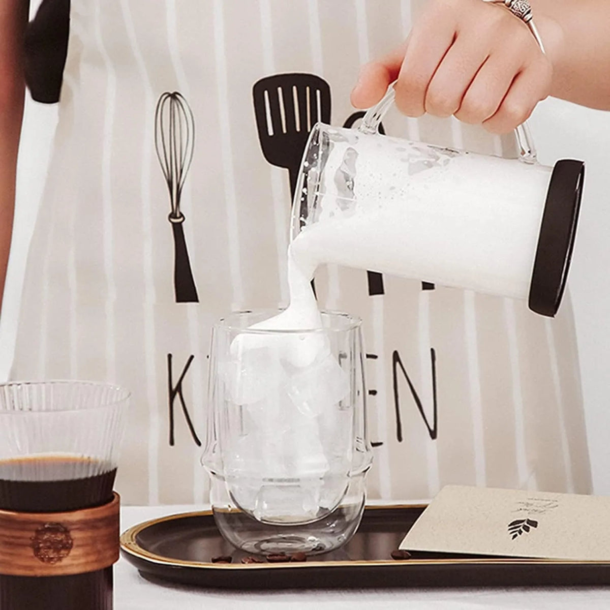 French Press Glass Coffee Maker - 1 Liter - Techmanistan in Pakistan