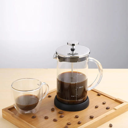 French Press Glass Coffee Maker - 1 Liter - Techmanistan in Pakistan