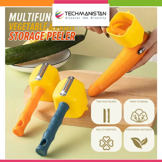 Fruit & Vegetable Storage Peeler with Container - Techmanistan in Pakistan