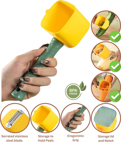 Fruit & Vegetable Storage Peeler with Container - Techmanistan in Pakistan