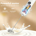 Digital Display Milk Frother with Built-in Light