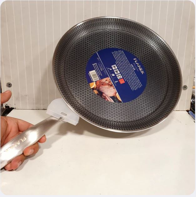 32cm Single Handle Non-Stick Laser Coated Honeycomb Tawa