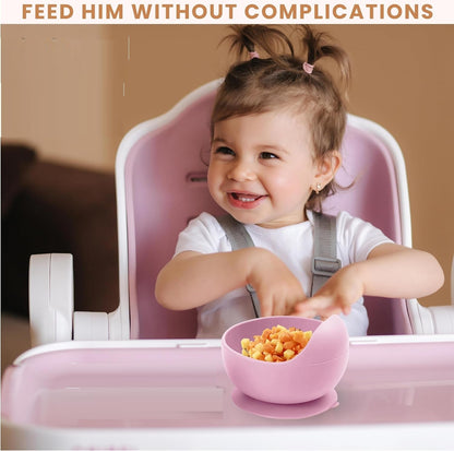 Babies Suction Bowl, Spoon & Fork Set Techmanistan