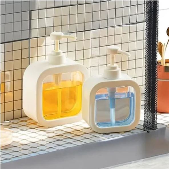 500ml Refillable Soap Dispenser Bottle with Lockable Pump