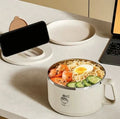 1400ml Noodle Bowl with Folding Cutlery and Anti-Scald Handle
