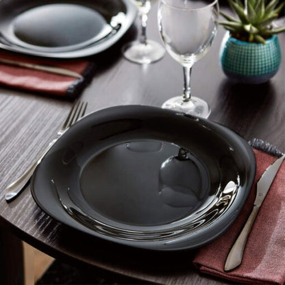 Luxury Black Marble Dinner Plate Set