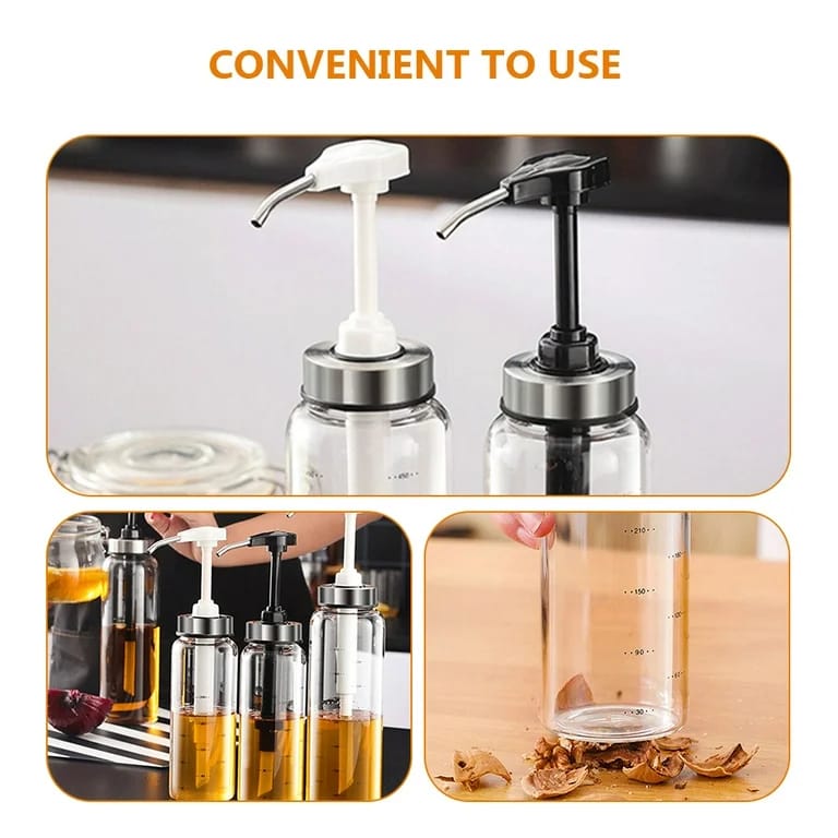 Glass Oil Pump Dispenser - Techmanistan in Pakistan