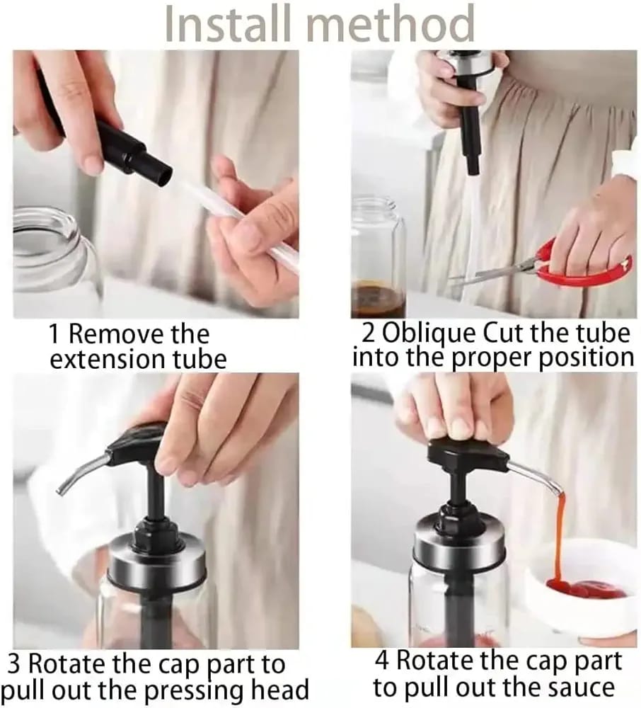 Glass Oil Pump Dispenser - Techmanistan in Pakistan