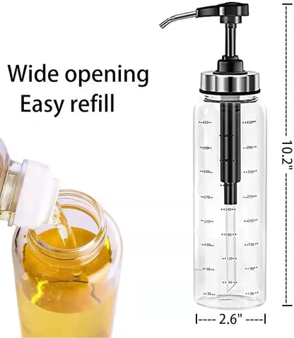 Glass Oil Pump Dispenser - Techmanistan in Pakistan