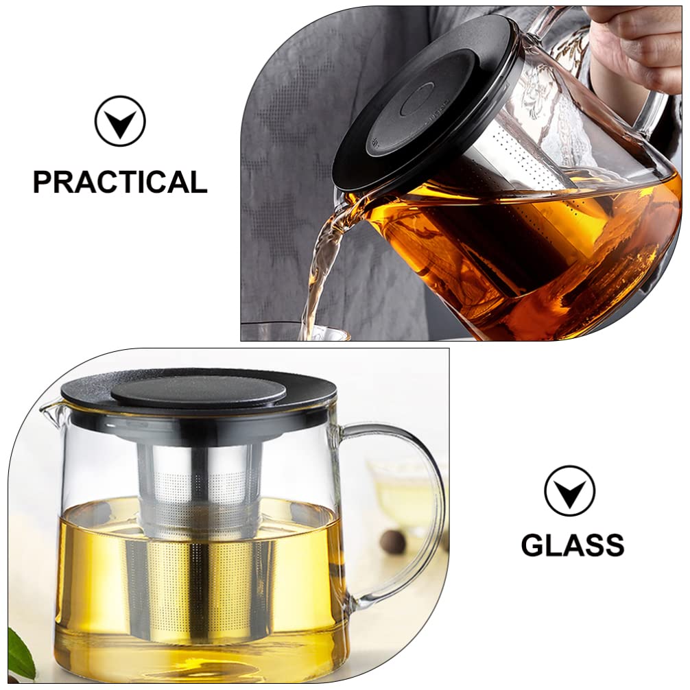 Glass Teapot with Infuser & Silicon Lid, Glass Kettle - Techmanistan in Pakistan