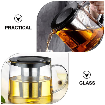 Glass Teapot with Infuser & Silicon Lid, Glass Kettle - Techmanistan in Pakistan