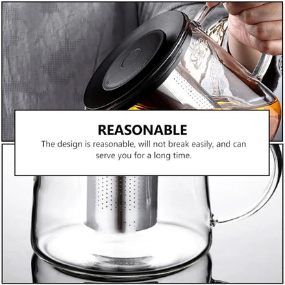 Glass Teapot with Infuser & Silicon Lid, Glass Kettle - Techmanistan in Pakistan