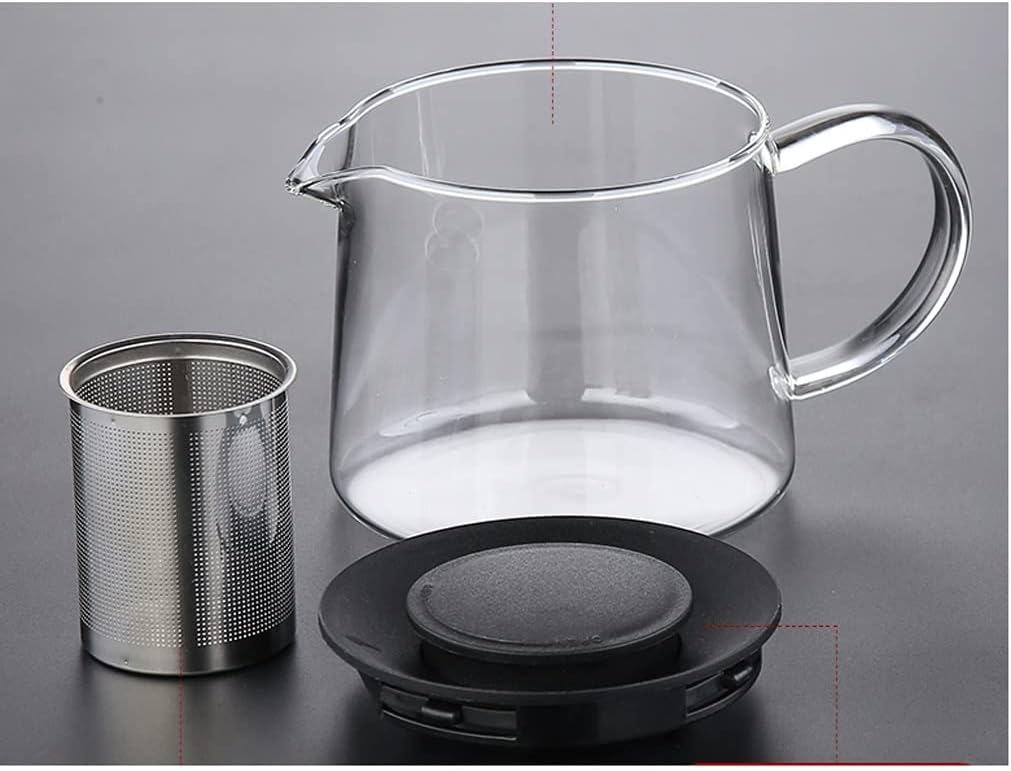 Glass Teapot with Infuser & Silicon Lid, Glass Kettle - Techmanistan in Pakistan