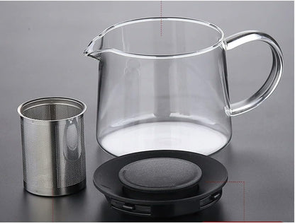 Glass Teapot with Infuser & Silicon Lid, Glass Kettle - Techmanistan in Pakistan