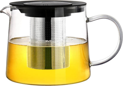 Glass Teapot with Infuser & Silicon Lid, Glass Kettle - Techmanistan in Pakistan