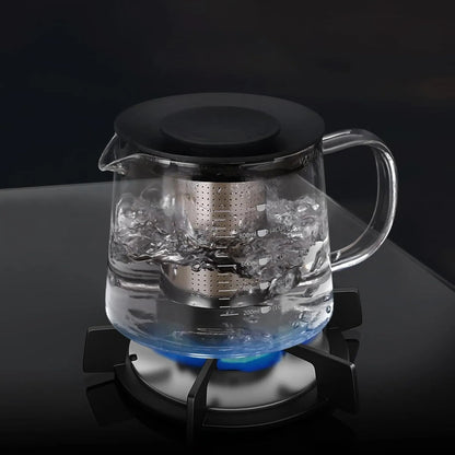 Glass Teapot with Infuser & Silicon Lid, Glass Kettle - Techmanistan in Pakistan