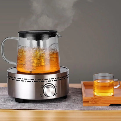 Glass Teapot with Infuser & Silicon Lid, Glass Kettle - Techmanistan in Pakistan