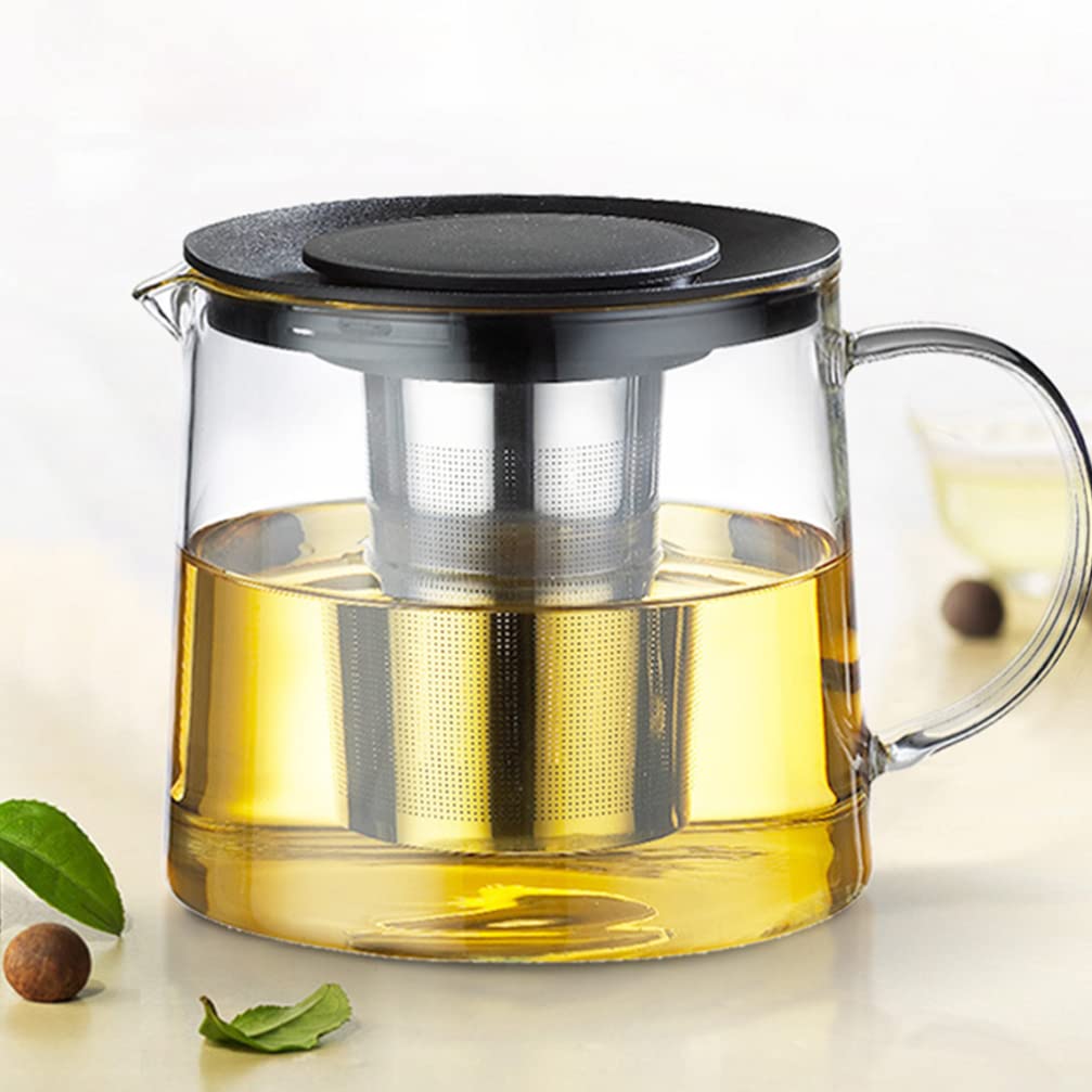 Glass Teapot with Infuser & Silicon Lid, Glass Kettle - Techmanistan in Pakistan