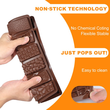 12 Cavity Break Apart Chocolate Mold | 12 Different Designs