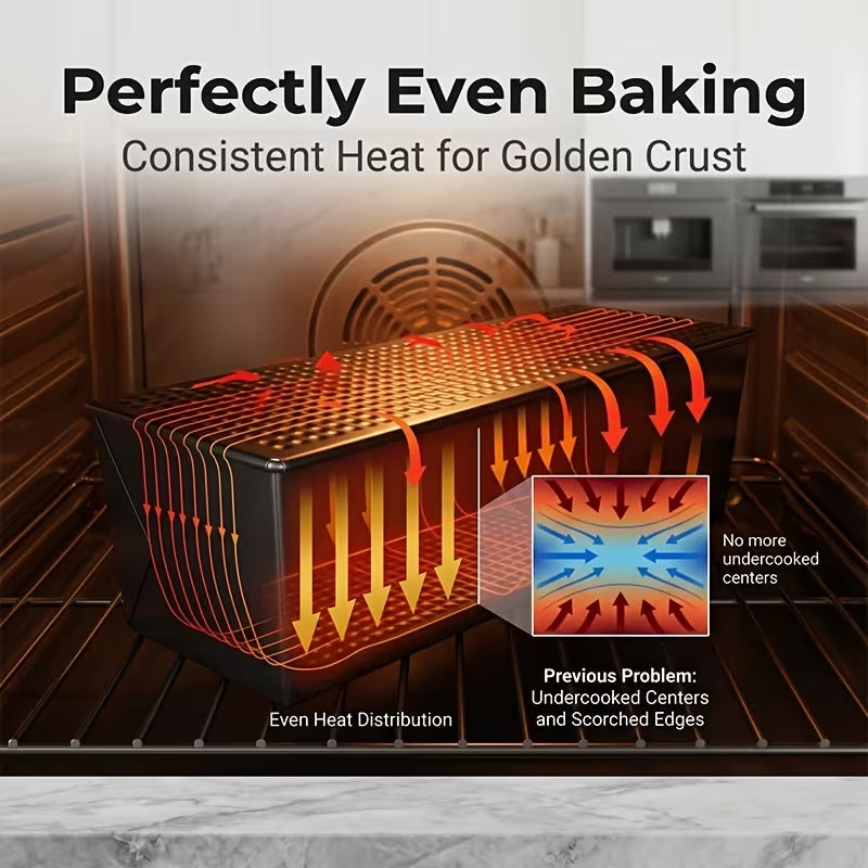 Non-Stick Steel Loaf Pan, Rectangular Bread Pan in 5 Sizes